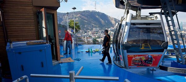 Профилактический ремонт канатной дороги в столице Грузии Профилактический ремонт канатной дороги в столице Грузии - Sputnik საქართველო