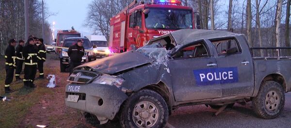 ДТП на трассе Хоби-Зугдиди, в результате которого погиб сотрудник военной полиции - Sputnik Грузия