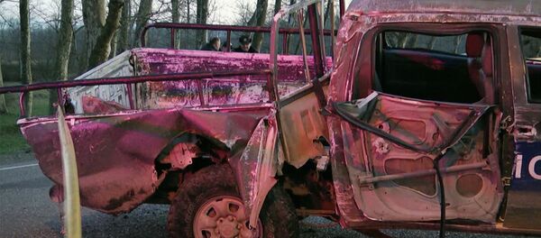 ДТП в Западной Грузии, в результате которого погиб сотрудник военной полиции - Sputnik Грузия