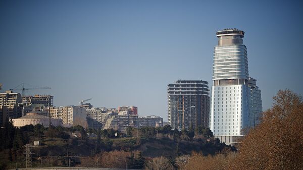 Вид на набережную Тбилиси и элитный комплекс King David - Sputnik Грузия