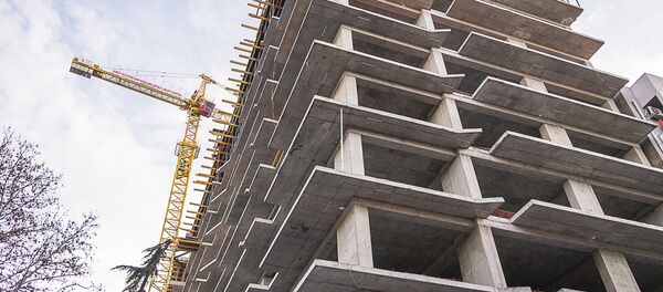 ამწეკრანი მშენებლობაზე ამწეკრანი მშენებლობაზე - Sputnik საქართველო