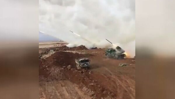 Ракетный обстрел Турцией позиций сирийских курдов в Африне - Sputnik Грузия