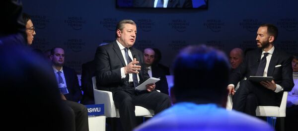 Премьер-министр Грузии Георгий Квирикашвили на Всемирном экономическом форуме в Давосе Премьер-министр Грузии Георгий Квирикашвили на Всемирном экономическом форуме в Давосе - Sputnik Грузия