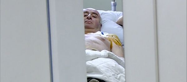 Пострадавший при взрыве на строительстве туннеля в Харагаули - Sputnik Грузия