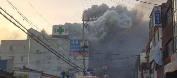 Пожар в здании больницы в Южной Корее - Sputnik Грузия