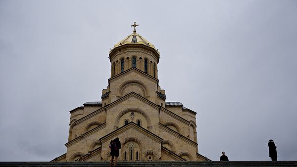 Кафедральный собор Святой Троицы Самеба - Sputnik Грузия