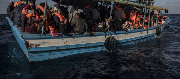 მიგრანტები ზღვაში მიგრანტები ზღვაში - Sputnik საქართველო