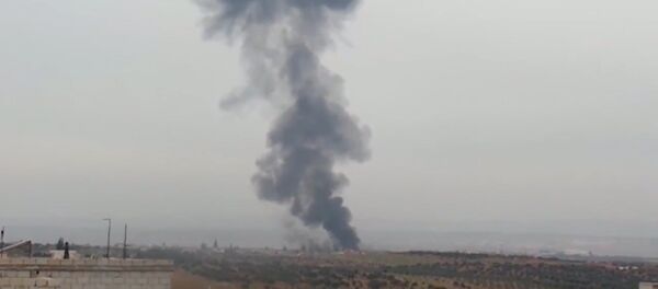 В Сирии подбили российский Су-25: кадры с места ЧП В Сирии подбили российский Су-25: кадры с места ЧП - Sputnik Грузия