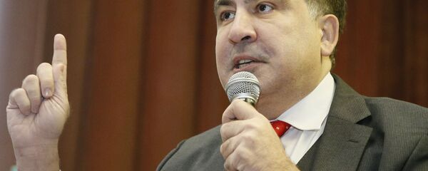 Лидер украинской оппозиции и экс-президент Грузии Михаил Саакашвили выступает в Киеве, Украина - Sputnik Грузия