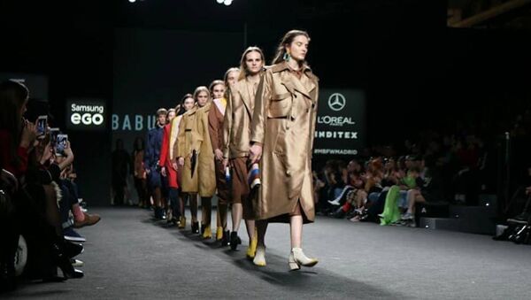 Показ Нино Бабухадия на Mercedes-Benz Fashion Week Madrid - Sputnik Грузия