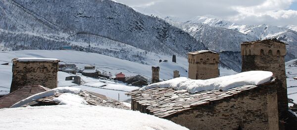 მაღალმთიანი სვანეთის ზამთრის პეიზაჟი - Sputnik საქართველო