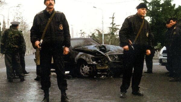 Теракт на президента Грузии Эдуарда Амвросиевича Шеварднадзе в Тбилиси - Sputnik Грузия