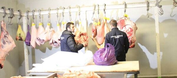 სურსათის ეროვნული სააგენტოს ინსპექტორები ამოწმებენ ხორცის ხარისხს სურსათის ეროვნული სააგენტოს ინსპექტორები ამოწმებენ ხორცის ხარისხს - Sputnik საქართველო