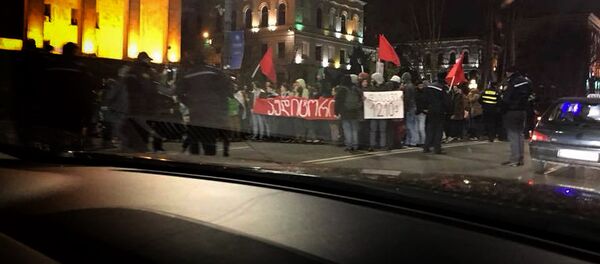 „აუდიტორია 115-ის  აქცია რუსთაველზე - Sputnik საქართველო