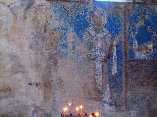 გიორგი III და თამარ მეფე. ყინწვისის ფრესკა გიორგი III და თამარ მეფე. ყინწვისის ფრესკა - Sputnik საქართველო