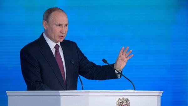 Ежегодное послание президента РФ В. Путина Федеральному Собранию - Sputnik Грузия