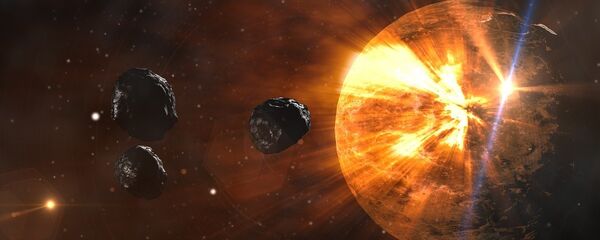 Астероиды в космосе Астероиды в космосе - Sputnik საქართველო