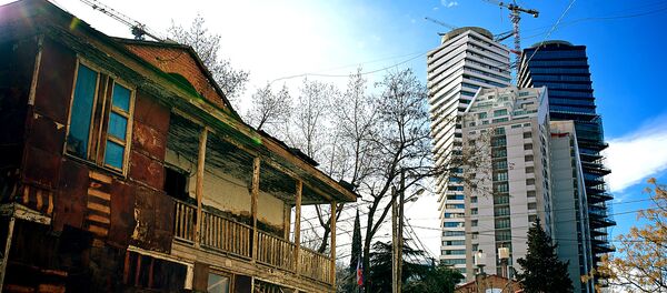 Район Ваке в Тбилиси - строительство нового высотного здания - Sputnik Грузия