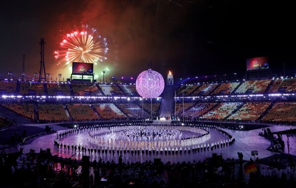 Церемония открытия Паралимпийских Игр-2018 в Пхенчане на олимпийском стадионе - Sputnik Грузия