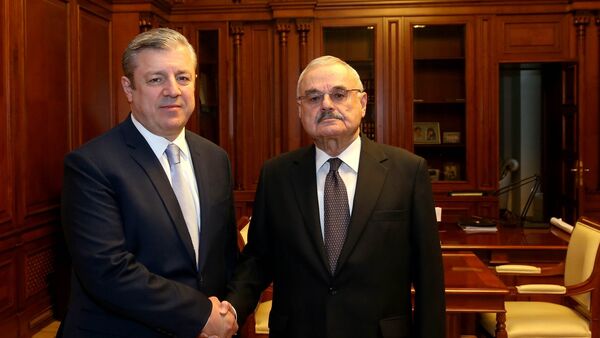 Премьер-министры Грузии и Азербайджана Георгий Квирикашвили и Артур Расизаде - Sputnik Грузия