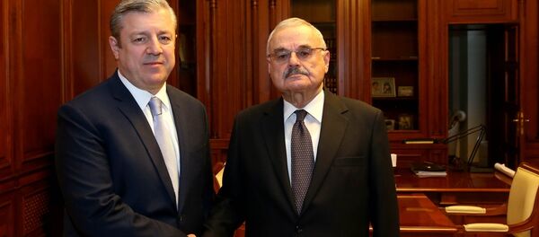 საქართველოს და აზერბაიჯანის პრემიერ-მინისტრები გიორგი კვირიკაშვილი და არტურ რასიზადე - Sputnik საქართველო