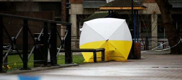 Полицейское оцепление в городе Солсбери после госпитализации бывшего полковника ГРУ Сергея Скрипаля - Sputnik Грузия