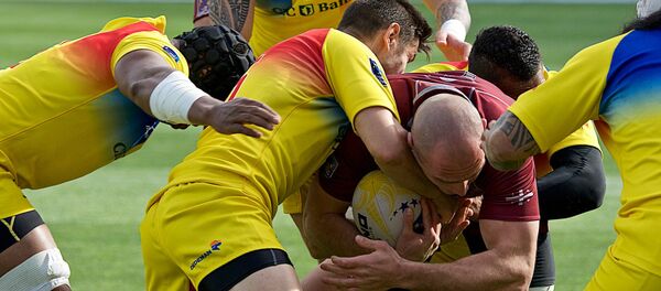 Матч между сборными Грузии и Румынии по регби в финале КЕН - Sputnik Грузия