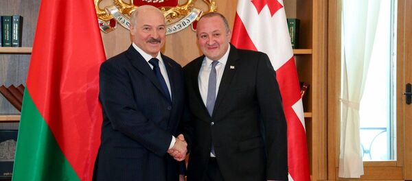 პრეზიდენტები ალექსანდრ ლუკაშენკო და გიორგი მარგველაშვილი პრეზიდენტები ალექსანდრ ლუკაშენკო და გიორგი მარგველაშვილი - Sputnik საქართველო
