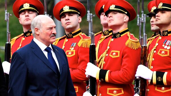 Президент Беларуси Александр Лукашенко в столице Грузии в президентском дворце - Sputnik Грузия