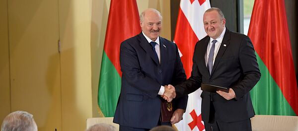 ლუკაშენკო და მარგველაშვილი ლუკაშენკო და მარგველაშვილი - Sputnik საქართველო