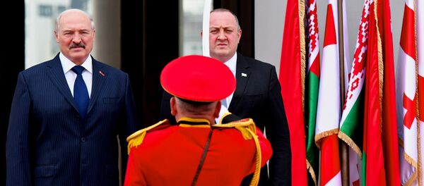 ალექსანდრ ლუკაშენკო და გიორგი მარგველაშვილი ალექსანდრ ლუკაშენკო და გიორგი მარგველაშვილი - Sputnik საქართველო