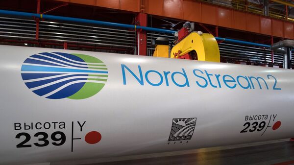 Трубы для газопровода Nord Stream 2 в цехе ЭТЕРНО ПАО Челябинского трубопрокатного завода - Sputnik Грузия