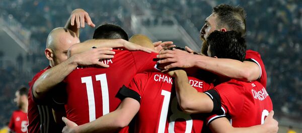 Победа сборной Грузии по футболу над командой Литвы - Sputnik Грузия