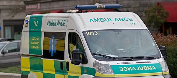 Бригада Скорой медицинской помощи на выезде по вызову - Sputnik Грузия