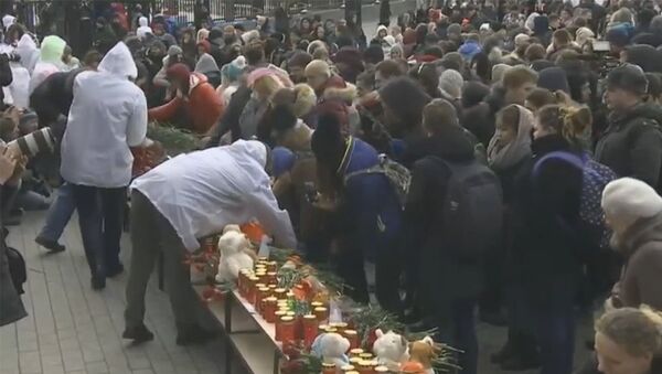 LIVE: Акция памяти в Москве погибших при пожаре в Кемерово - Sputnik Грузия