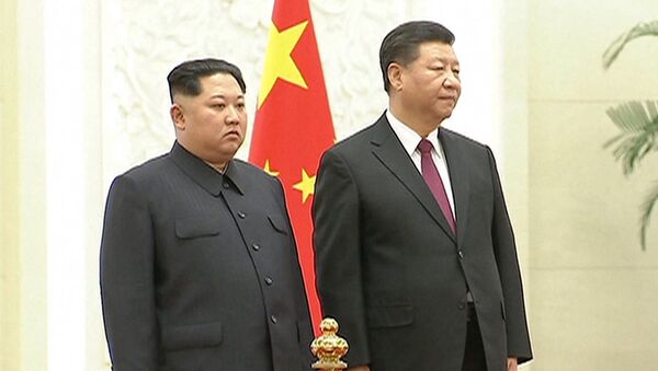 Встреча Ким Чен Ына и Си Цзиньпина в Пекине - Sputnik Грузия