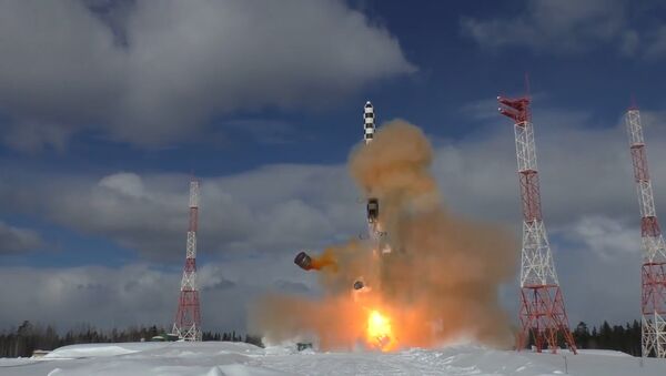 Минобороны РФ опубликовало видео испытаний ракеты Сармат - Sputnik Грузия