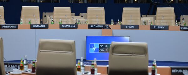 Зал заседаний саммит НАТО в Варшаве Зал заседаний саммит НАТО в Варшаве - Sputnik Грузия