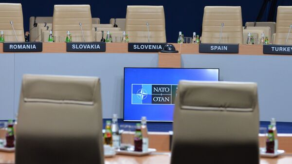 Зал заседаний саммит НАТО в Варшаве - Sputnik Грузия
