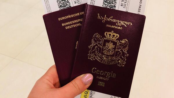 Грузинский международный биометрический паспорт с билетами - Sputnik Грузия