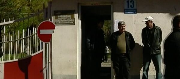 მეშახტეები მინდელის შახტის შესასვლელთან მეშახტეები მინდელის შახტის შესასვლელთან - Sputnik საქართველო