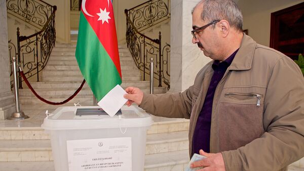 Выборы президента Азербайджана в посольстве этой страны в столице Грузии - Sputnik Грузия