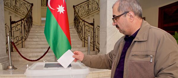 Выборы президента Азербайджана в посольстве этой страны в столице Грузии - Sputnik Грузия