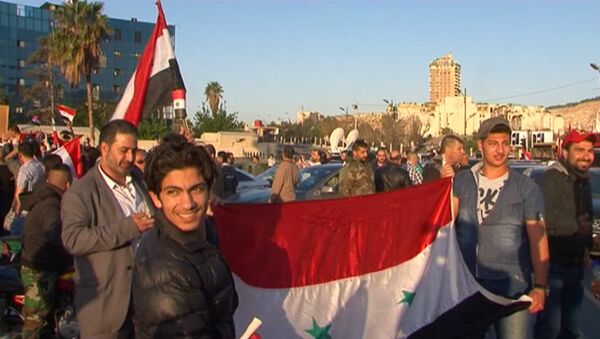 Мы протестуем!: жители Дамаска о ракетном ударе по Сирии - Sputnik Грузия