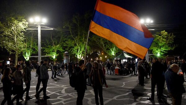 Акция протеста на пл. Франции в Ереване - Sputnik Грузия