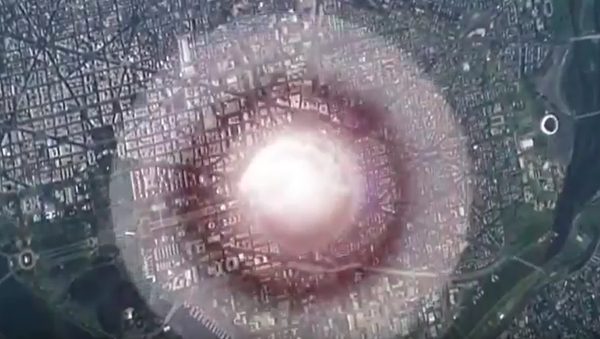 მოდელირებული ატომური აფეთქება თეთრ სახლთან - Sputnik საქართველო