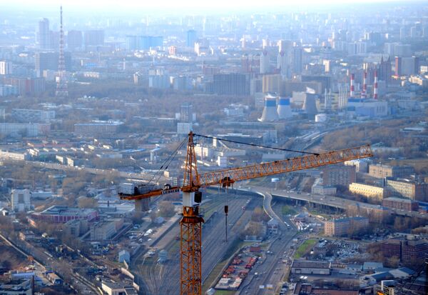 Со смотровой площадки через панорамные стёкла высотой в шесть метров каждое открывается впечатляющий вид на Москву - Sputnik Грузия