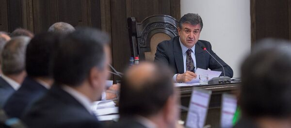 Карен Карапетян. Заседание Правительства РА - Sputnik Грузия