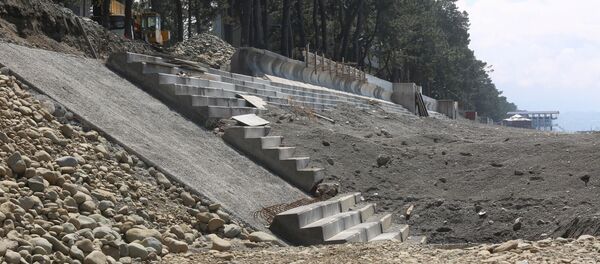 ნაპირდამცავი სამუშაოები ქობულეთში - Sputnik საქართველო