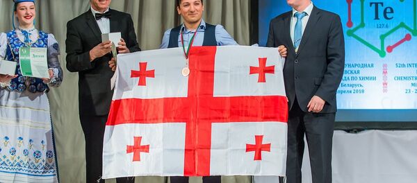 დავით რიჟინაშვილი მენდელეევის ოლიმპიადაზე - Sputnik საქართველო